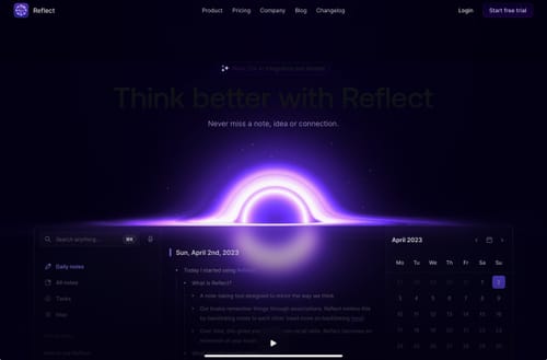 Wie Reflect.app Notizen mit AI smarter macht